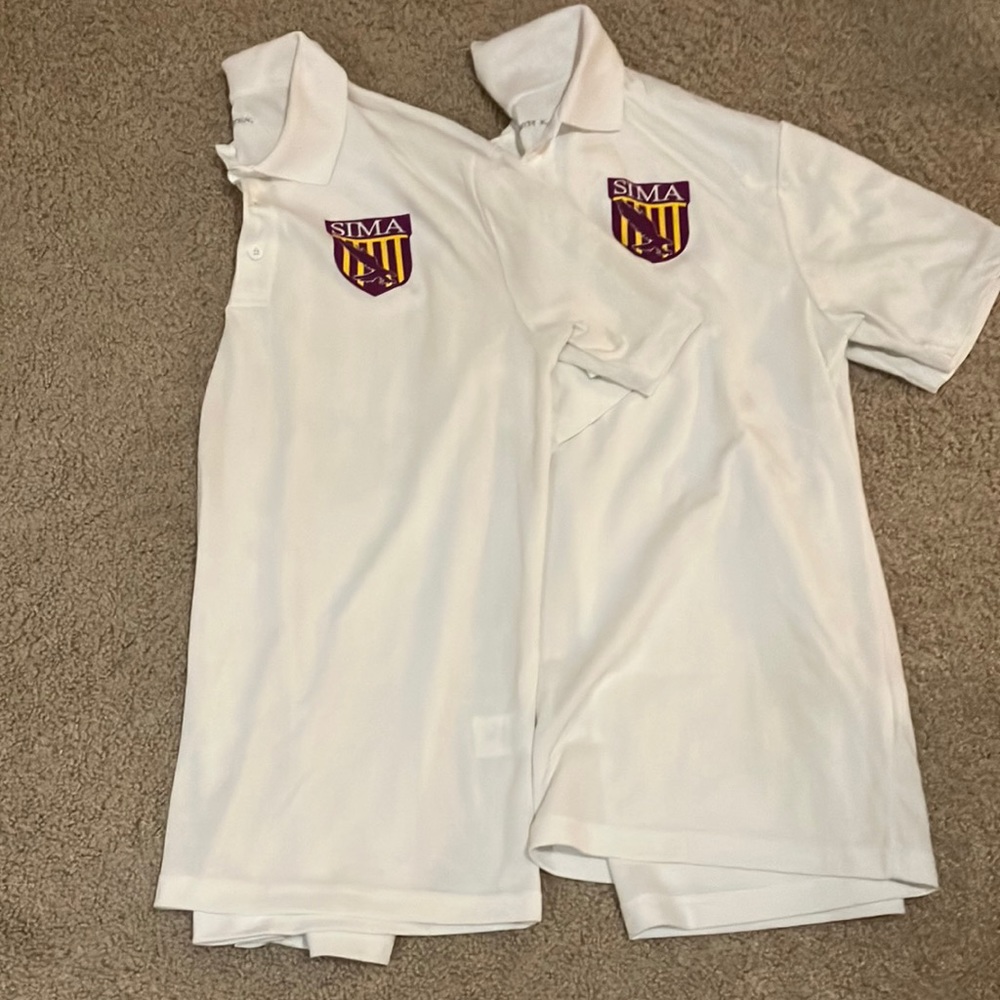 White sports Polos